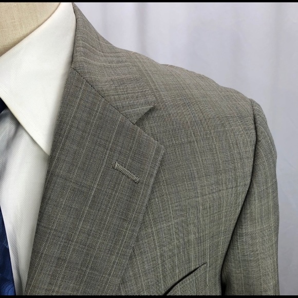 Hart Schaffner Marx Men's Beige Blazer 44R - Picture 2 of 8